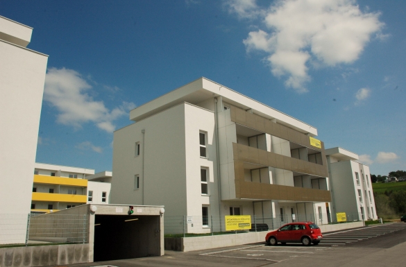 Wohnanlage Landwohnpark Gusenfeld in St. Georgen/G. - Hentschläger Bau GmbH - Baufirma in Langenstein