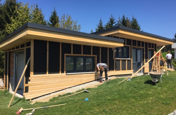 Gartenhaus Münzbach - Holzfassade -  Hentschläger Holzbau