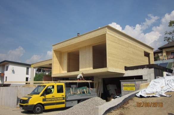 Einfamilienhaus Wartberg - Hentschläger Holzbau - Baufirma in Langenstein