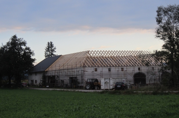 Dachstuhl - Erneuerung - Bauernhof Ried - Hentschläger Holzbau - Zimmerei