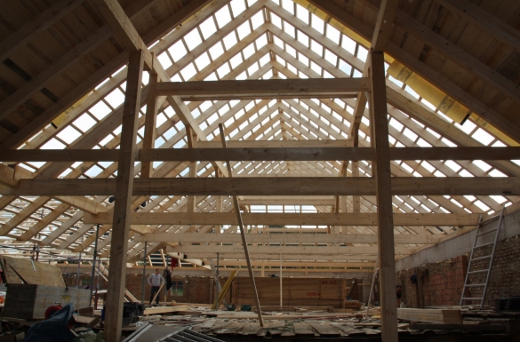 Dachstuhl - Erneuerung - Bauernhof Ried - Hentschläger Holzbau - Zimmerei