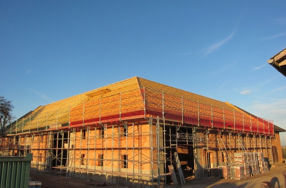 Dachstuhl - Wirtschaftstrakt-Dachstuhlerneuerung-Hentschläger Holzbau -Zimmerei-Vierkanthof