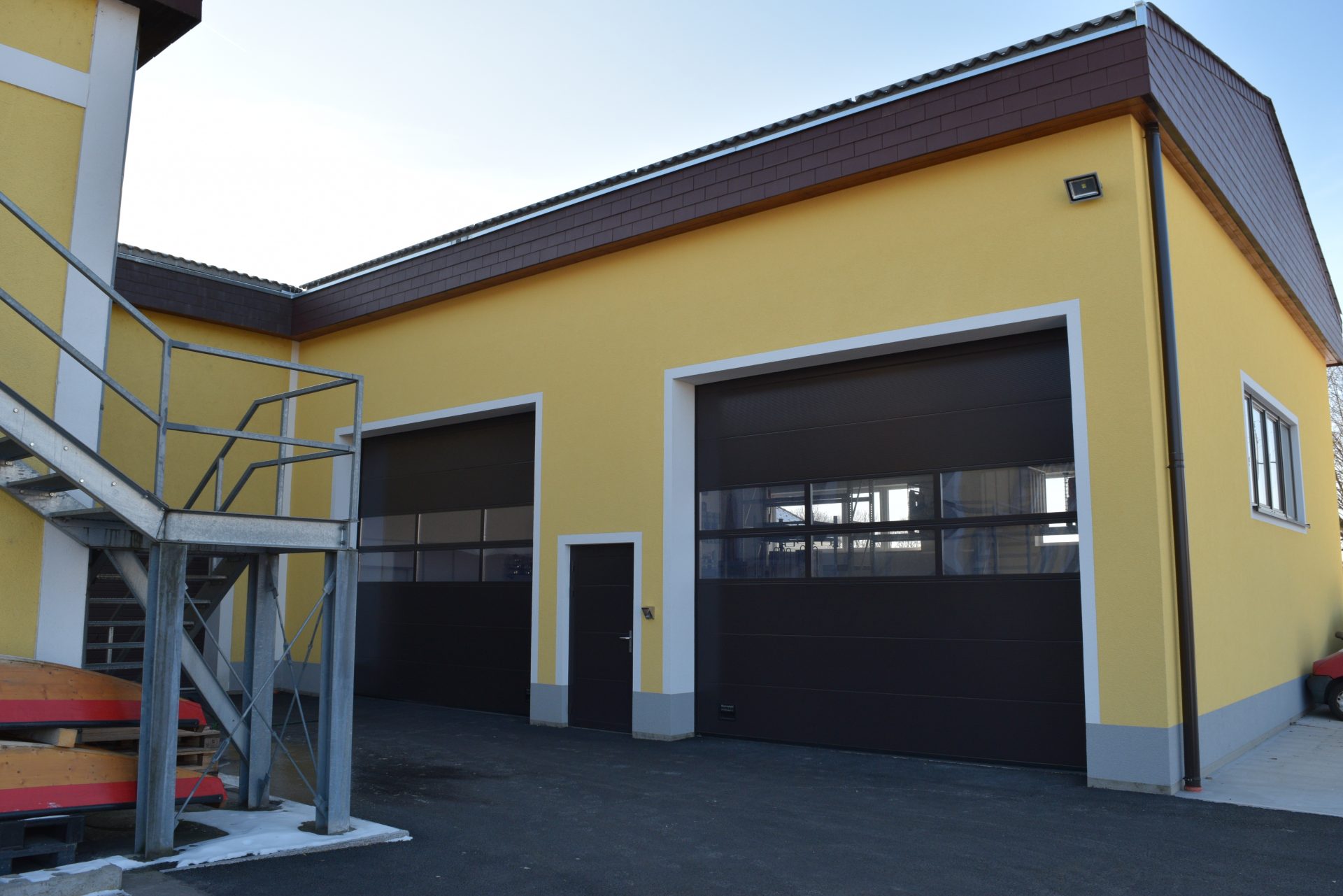 Neubau der Lagerhalle - Freiwillige Feuerwehr Langenstein- Hentschläger Hochbau - Kommunalbau