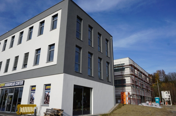 Büro- und Garagenpark in Ottensheim - errichtet durch Hentschläger Bau GmbH