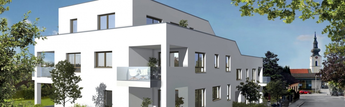 Ostansicht - Eigentumswohnungen in Leonding - Hentschläger Immobilien - Wohnen in Leonding - Zentrum  Eigentumswohnungen in Leonding - Hentschläger Immobilien - Wohnen in Leonding - Zentrum