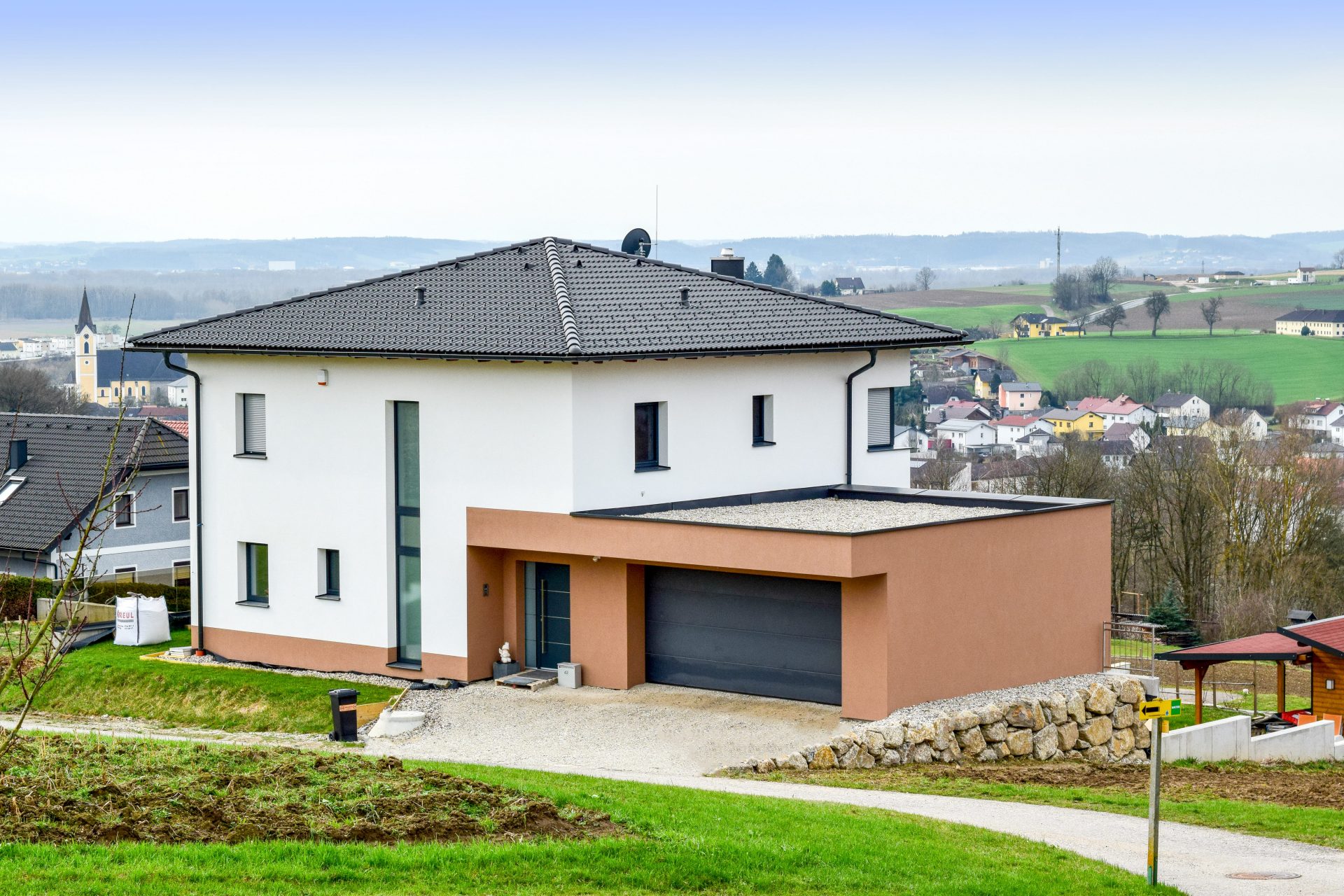 Bau von einem Einfamilienhaus in St. Georgen/Gusen - Hentschläger Privatbau - Hentschläger Bau GmbH - Wir bauen Ihr Haus!