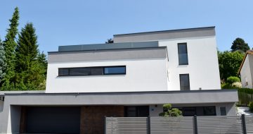 Bau von einem Einfamilienhaus mit klaren Linien in Mauthausen - Hentschläger Privatbau - Hentschläger Bau GmbH - Wir bauen Ihr Haus!