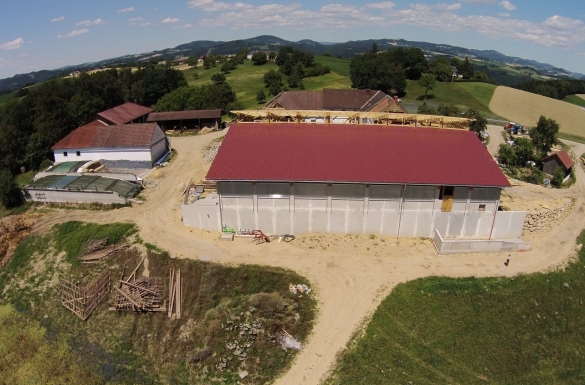 Dachstuhl Münzbach - Hentschläger Holzbau - Zimmerei - Baufirma in Langenstein