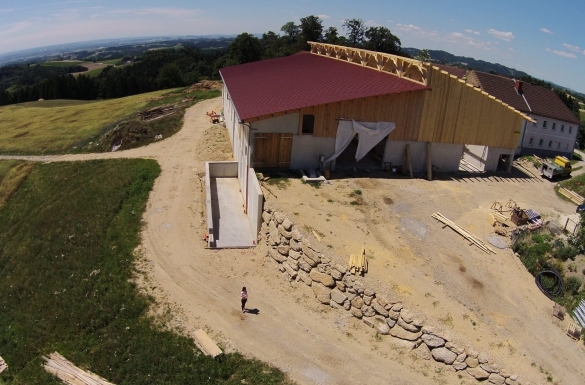 Dachstuhl Münzbach - Hentschläger Holzbau - Zimmerei - Baufirma in Langenstein