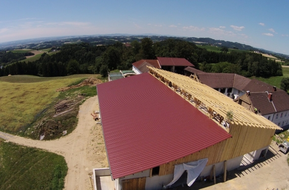 Dachstuhl Münzbach - Hentschläger Holzbau - Zimmerei - Baufirma in Langenstein