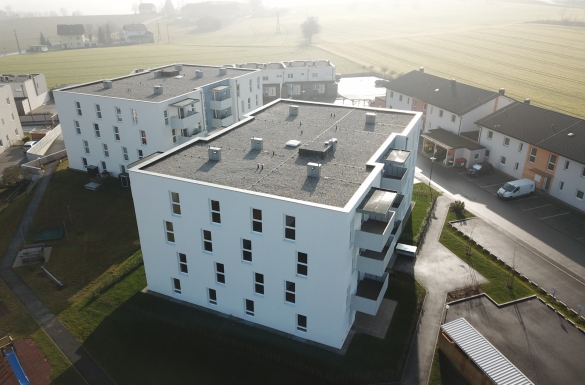 Wohnhaus Mietwohnungen in Luftenberg - Hentschläger Bau GmbH - Baufirma in Langenstein