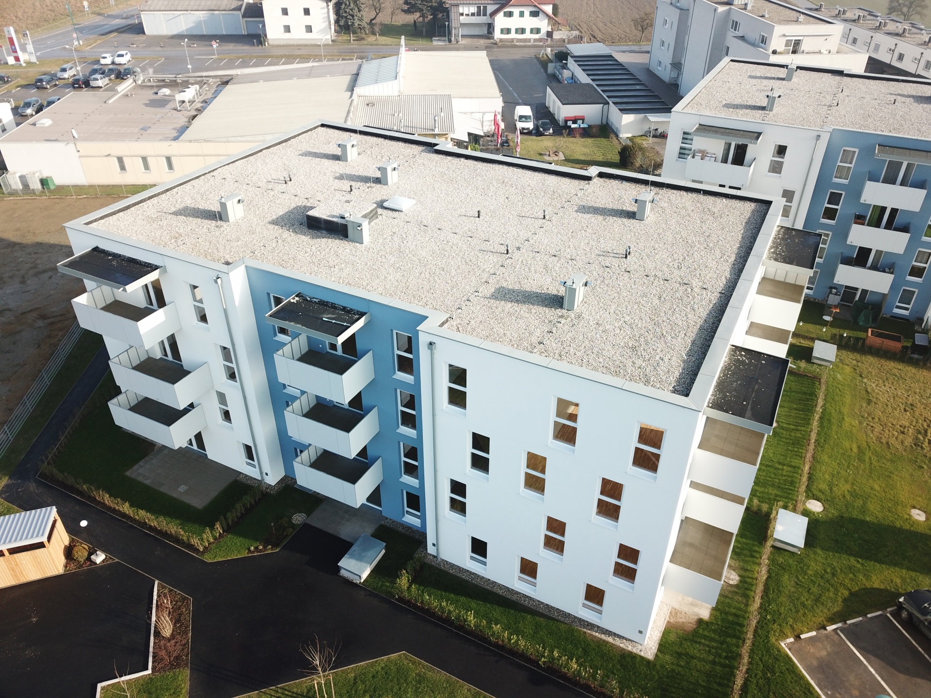Wohnhaus Mietwohnungen - Neue Heimat - Hentschläger Bau GmbH - Bauunternehmen Perg