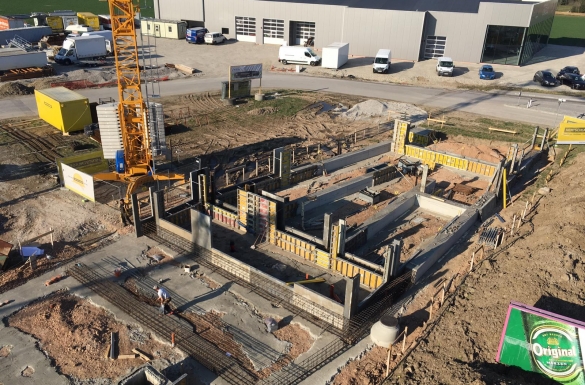 Bürogebäude in Perg - Hentschläger Bau GmbH - Baufirma in Langenstein