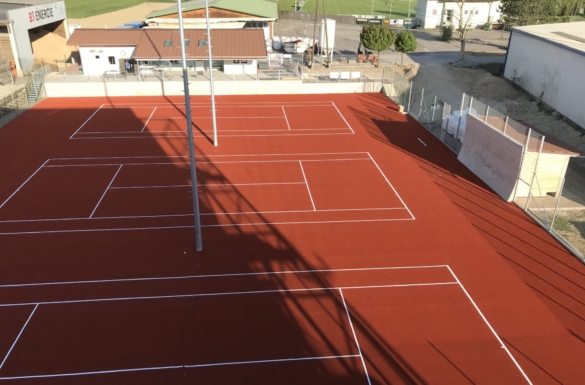 Tennisplatz in Langenstein - Hentschläger Bau GmbH