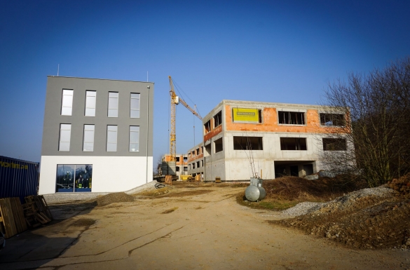 Büro- und Garagenpark in Ottensheim - errichtet durch Hentschläger Bau GmbH