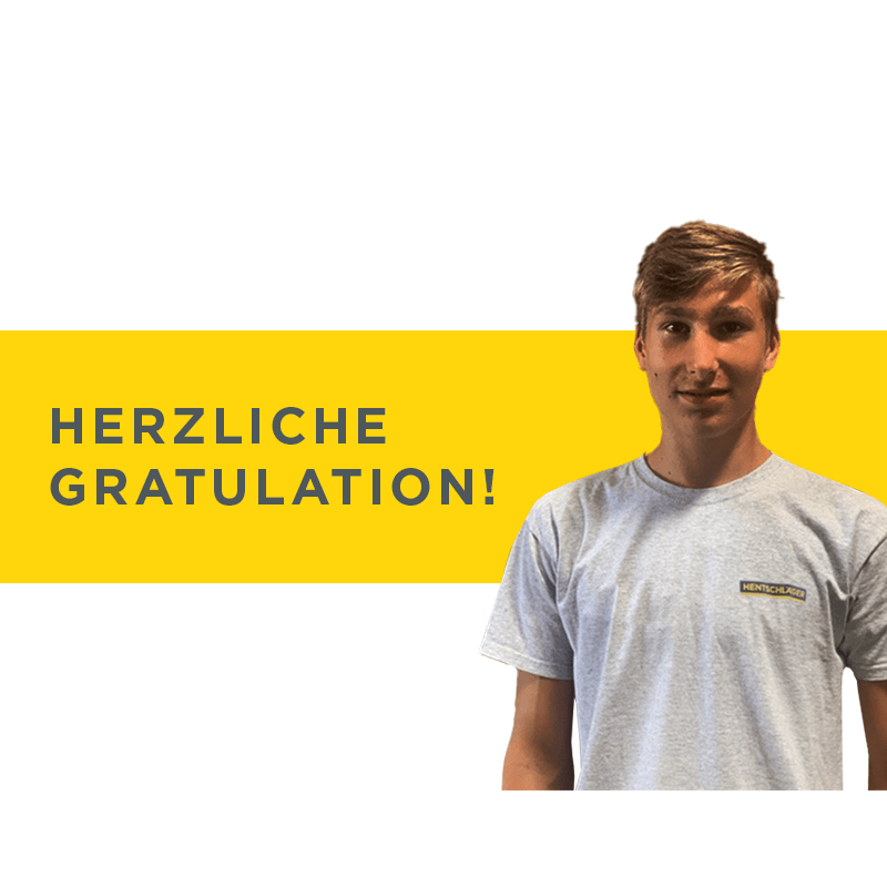 Herzliche Gratulation Peter - Lehre bei Hentschläger Bau