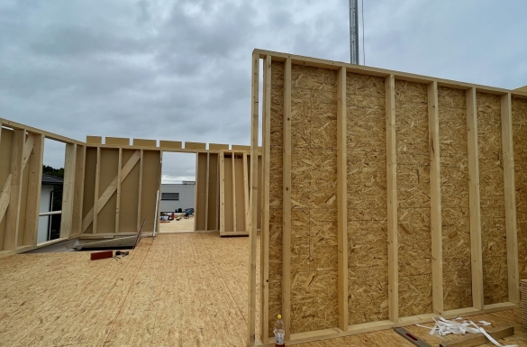 Holzriegelbau Einfamilienhaus - Hentschläger Bau GmbH - Hentschläger Zimmerei