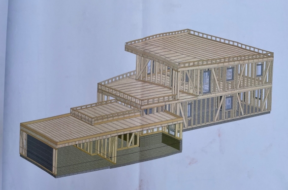 Holzriegelbau Einfamilienhaus - Hentschläger Bau GmbH - Hentschläger Zimmerei