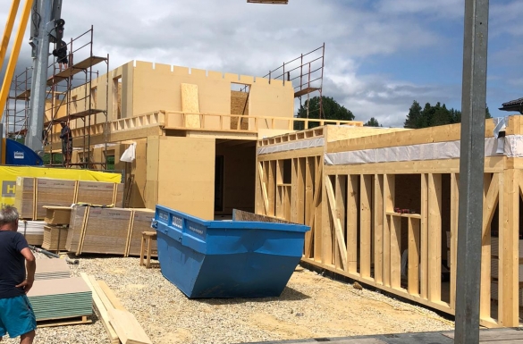 Holzriegelbau Einfamilienhaus - Hentschläger Bau GmbH - Hentschläger Zimmerei