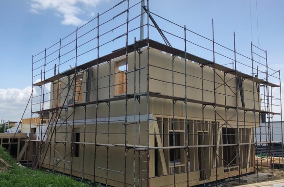 Holzriegelbau Einfamilienhaus - Hentschläger Bau GmbH - Hentschläger Zimmerei