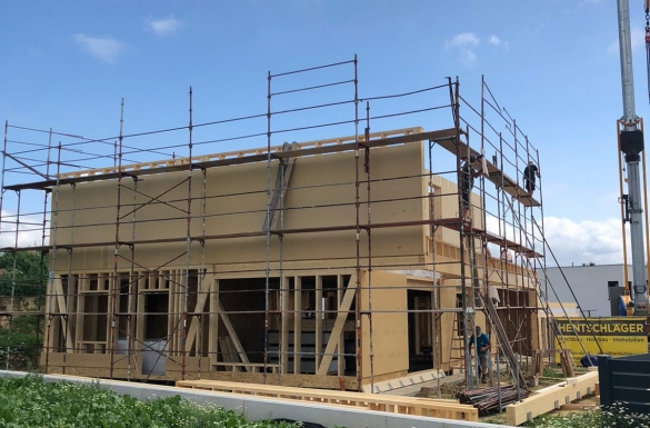 Holzriegelbau Einfamilienhaus - Hentschläger Bau GmbH - Hentschläger Zimmerei