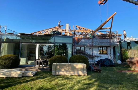 Massivholzbau-Aufstockung in Gallneukirchen - Hentschläger Holzbau