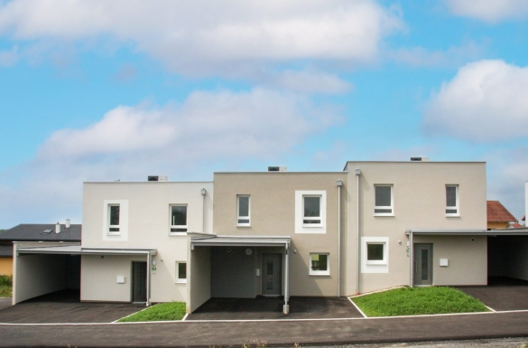7 geförderte Reihenhäuser - Hentschläger Bau GmbH für Neue Heimat