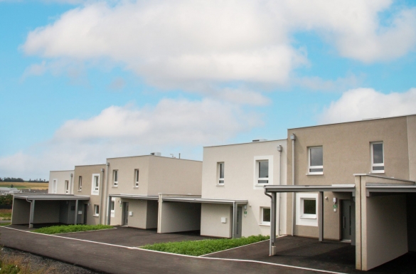 7 geförderte Reihenhäuser - Hentschläger Bau GmbH für Neue Heimat