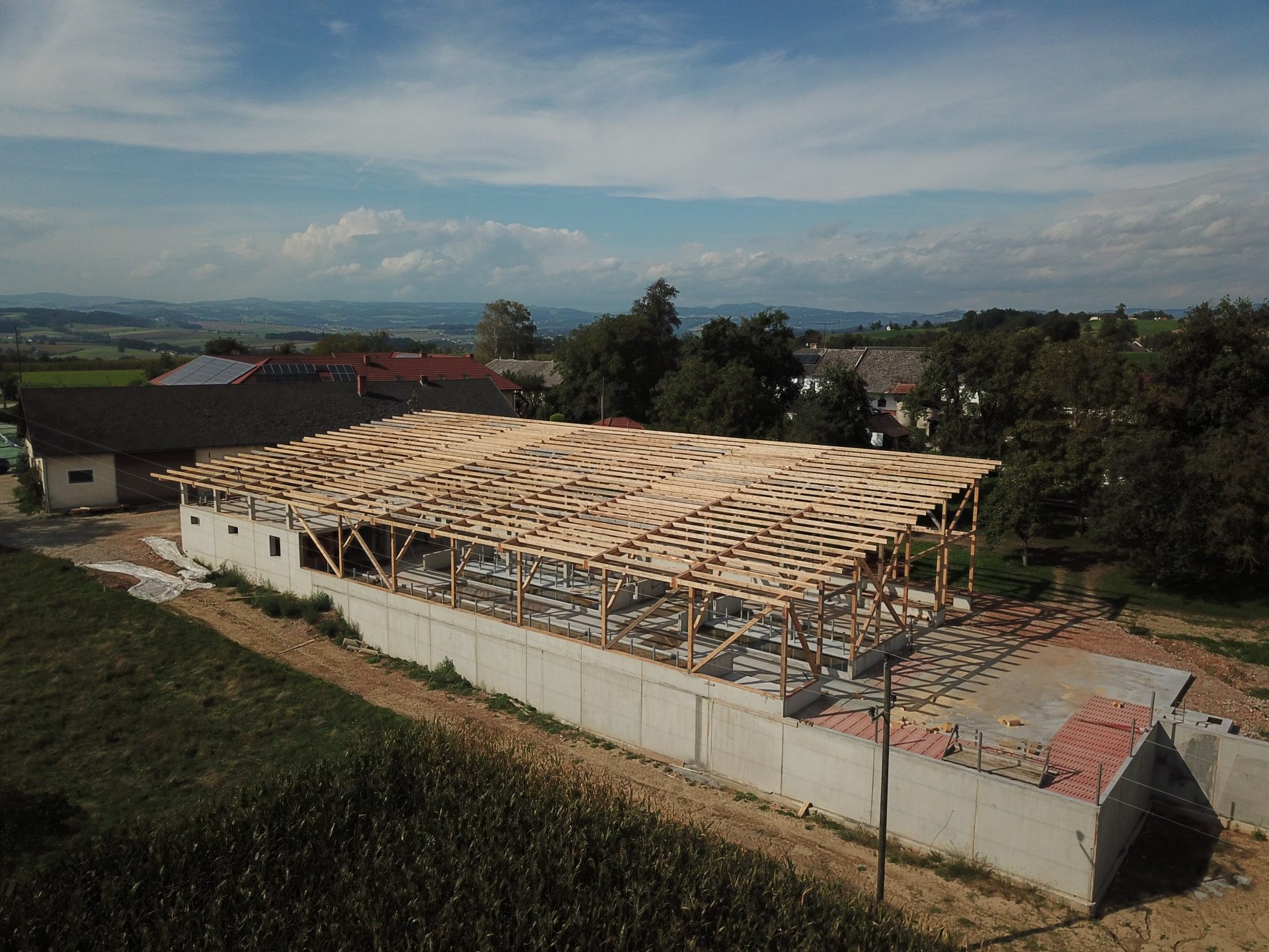 Rinderstall - Hentschläger Holzbau - Zimmermeisterarbeiten - Dachstuhl