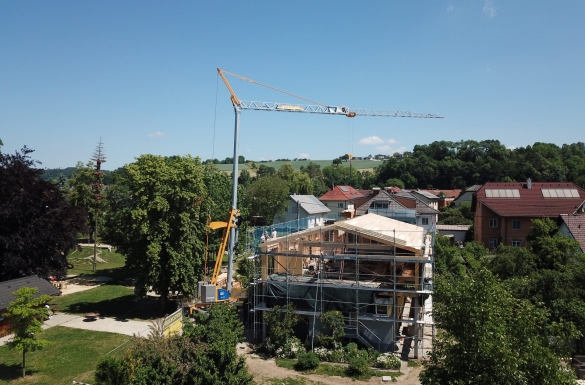 Holzriegelbau St. Georgen - Fa. Hentschläger Holzbau - Zimmerei Hentschläger - Riegelbau - Holzbau - Zimmerer - Langenstein Zimmerei