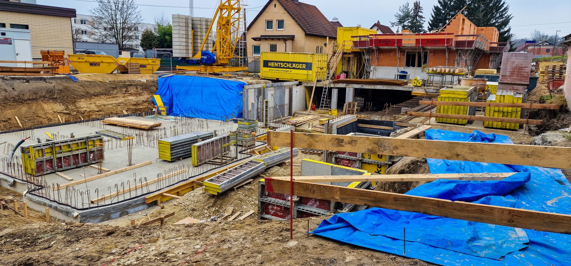 Baufortschritt in St. Georgen an der Gusen - vlw - Mietwohnungen - Hentschläger Bau GmbH