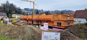 zwei moderne Wohnhäuser in St. Georgen an der Gusen für die egw - Mietwohnungen - Hentschläger Bau