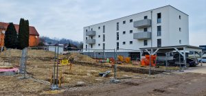 zwei Wohnhäuser in Langenstein für die Lawog - Hentschläger Bau GmbH