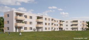 zwei moderne Wohnhäuser für die egw Linz - Hentschläger Bau GmbH - Mietwohnungen