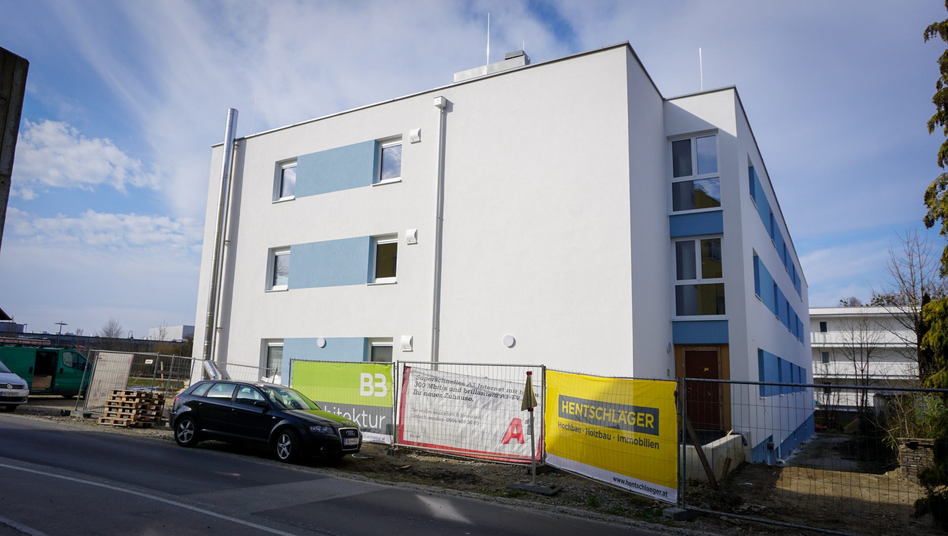 Baustellen - Schwertberg - Mietwohnungen - EGW Linz - Hentschläger Bau GmbH - 3 Wohnhäuser - Wohnungen