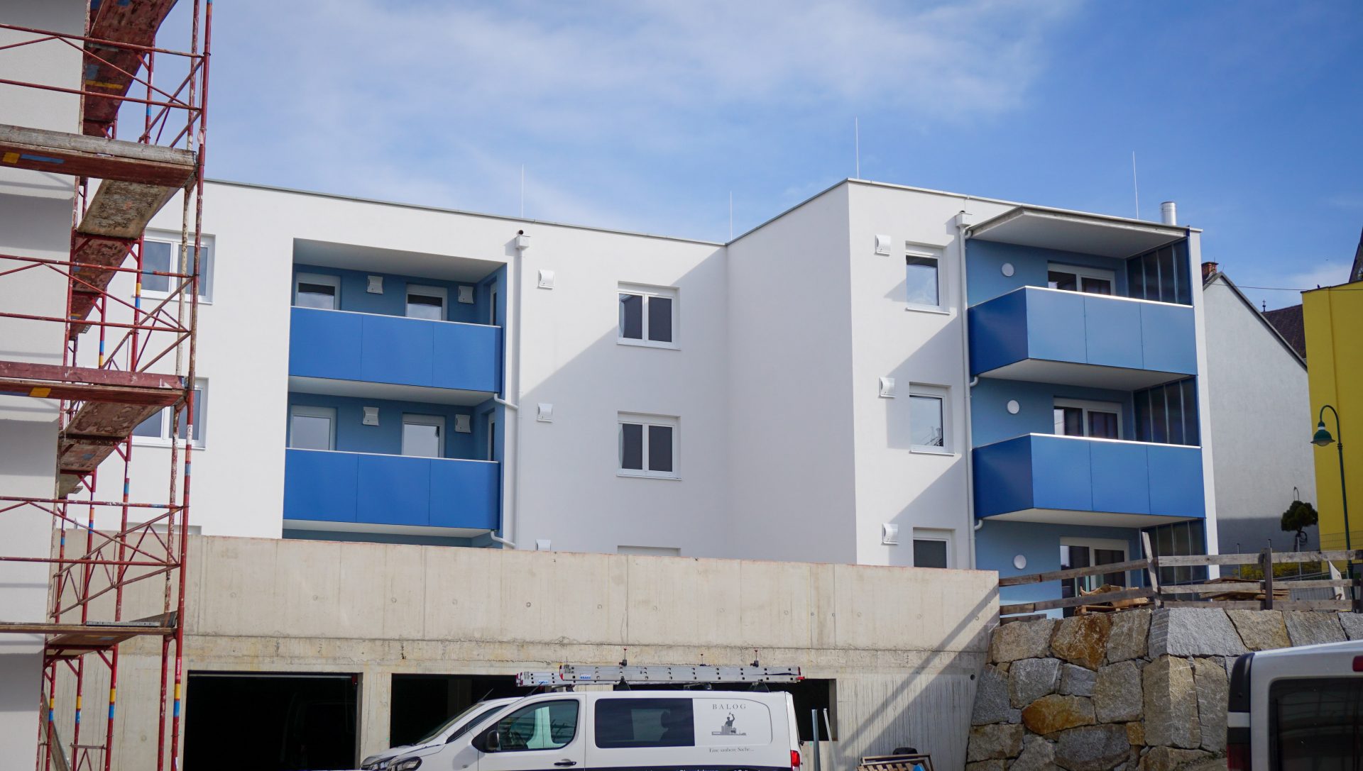 Baustellen - Schwertberg - Mietwohnungen - EGW Linz - Hentschläger Bau GmbH - 3 Wohnhäuser - Wohnungen