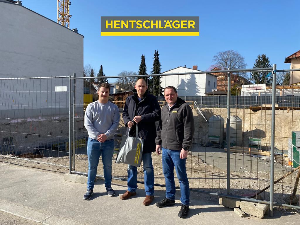 Hentschläger -Bauherrenjause - EMK in Linz - Baustellenupdate - Michael Hawel - Alexander Moser - Mag. Thomas Fux